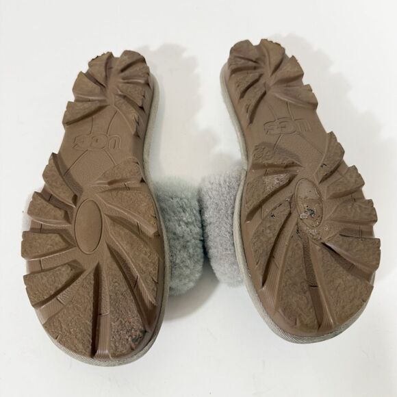 UGG Womens Cozette Gray Simplistic Casual Fuzzy Fashion Slipper 1100892 Size 10 - Picture 6 of 7